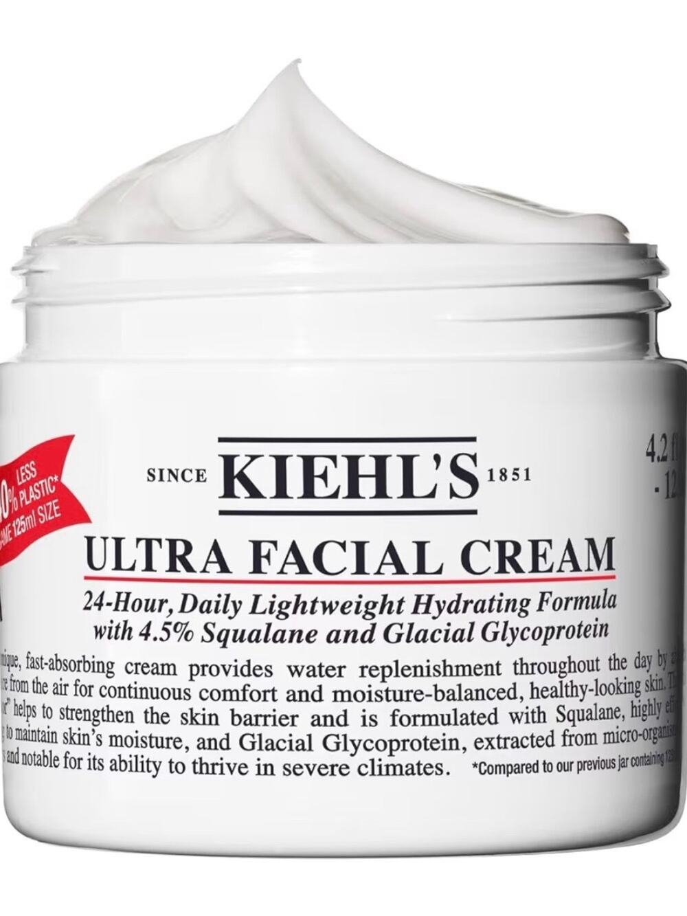 Kiehl's Ultra Facial Cream 4.2oz/125 ml Hydrating Face Moisturizer with Squalane